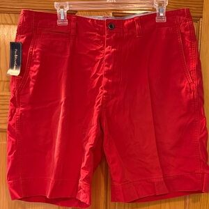 Polo by Ralph Lauren Red Flat-Front Cotton Shorts